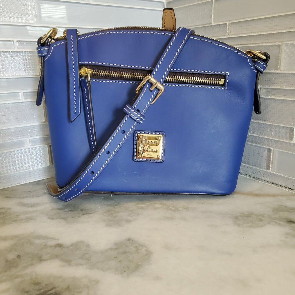 NWOT - Douney and Bourke Beacon Domed Crossbody French Blue